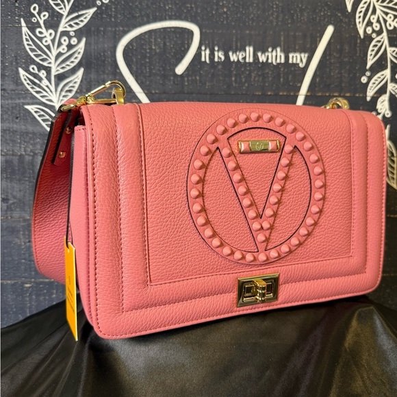 VALENTINO-Alice Rock Leather Shoulder Bag w/ Dust Bag - Picture 4 of 8